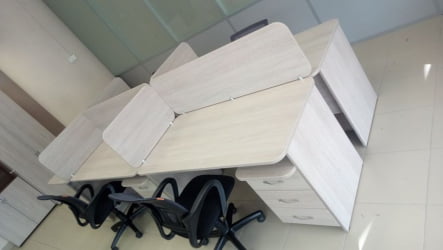 Тумба подкатная Glassy 3.14.10 Дуб сантана светлый