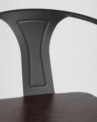 Стул TOLIX ARMS SOFT с подлокотниками Черный матовый