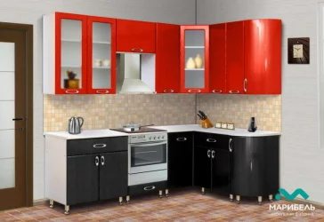 КУХОННЫЙ ГАРНИТУР «МЫЛО 128» 2,4 х 1,5 м 985