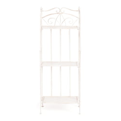 Этажерка Secret De Maison Elisa (PL08-10337) стальной сплав, античный белый, 41,50х20х108 см