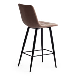 Барный стул CHILLY (mod. 7095пб ) ткань/металл, 53x44x94 см, высота до сиденья 66 см, бежевый barkhat 5/черный