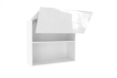 Шкаф кухонный 800 горизонтальный с 2 складными дверями Шервуд ЛД 281.980.000.175 Белый Белый глянец