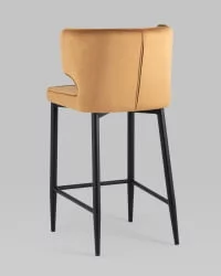 Полубарный стул Матео ножки велюр Терракотовый