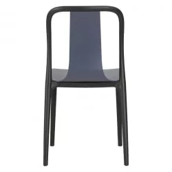 Стул обеденный DOBRIN ADAM (черный/серо-голубой)