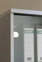 Шкаф со стеклянными дверьми СТ-1.4 Венге/металлик