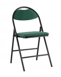 Складной стул Hagen black велюр Зеленый