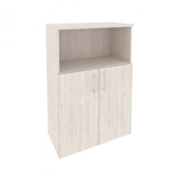 Шкаф средний широкий (2 низких фасада ЛДСП) ONIX O.ST-2.1 Денвер Светлый