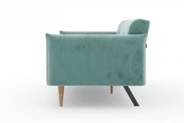 Серый диван из велюра Протей ЛД 309.010.000 Зеленый Светло-серый