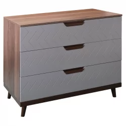 Комод Сканди с 3 ящиками Грей