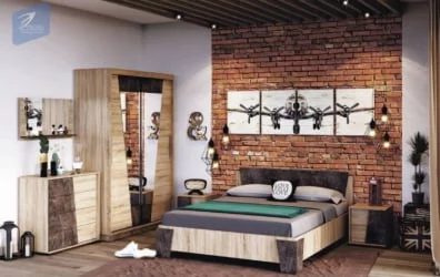 Зеркало Санремо ЗН-002 Дуб сонома светлый Ателье темное