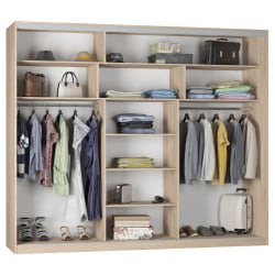 Шкаф-купе Б-220х270х60-1(ЯАТ-ЯАС-Д8Д8Д8) / B-220х270х60-1(ЯАТ-ЯАС-D8D8D8)