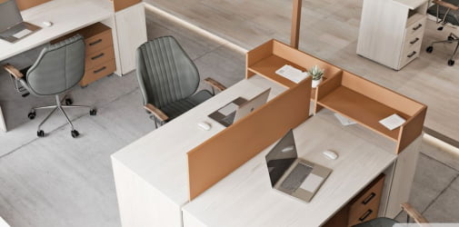 Экран настольный LEMO L-068-2 Карамель нюд