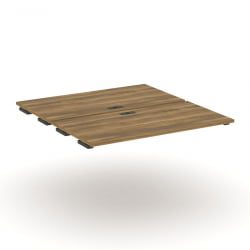 Двойной стол-приставка к двум опорным тумбам/шкафам CONCEPT CN.DSPR-008 Сандал Янтарный Антрацит