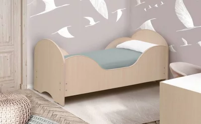 Детская кровать для девочки Малышка №6 600*1400 Итальянский орех