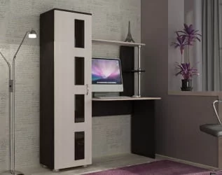 Стол компьютерный Юниор 1 Венге/Дуб молочный