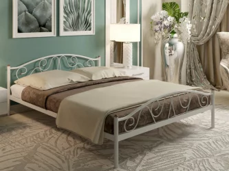 Кровать 120 на 190 Ангелина Plus 1200х1900 Белая