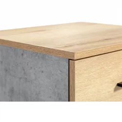 Тумба дизайнерская Loft Дуб натур/Бетон