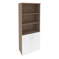 Шкаф высокий широкий (2 низких фасада ЛДСП) ONIX O.ST-1.1 Дуб Аризона/Белый