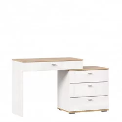 Стол туалетный комбинированный с зеркалом 890 Фиджи 012 Дуб Золотой Белый