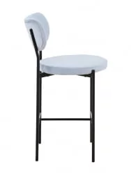 Стул полубарный Барбара (Б) велюр Серо-голубой