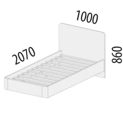 Детская кровать для девочки Аляска 501.10