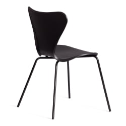 Стул Jacobsen (mod DC 102-1) пластик/металл, 45 х 54.5 х 80 см, Black (Черный) / Black (Черный)