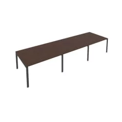 Переговорный стол (3 столешницы) Metal System Б.ПРГ-3.3 Венге/Антрацит