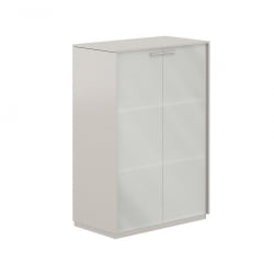 Шкаф средний со стеклом Atlas NZ-0335.GS.GLM Серый камень