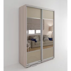 Шкаф-купе Акцент-Дуэт КЛ 1400х600 Ясень шимо светлый