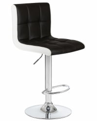 Стул барный DOBRIN CANDY (черно-белый) 2 шт