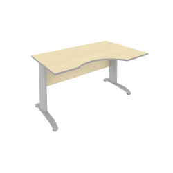 Стол криволинейный правый Riva ПЛ.СА-2 Пр Клен/Металлик