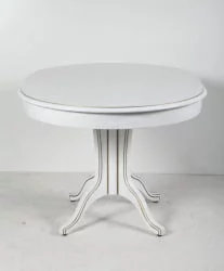 Стол деревянный Орион-5 (d1200) тон 1 с золотой патиной