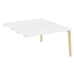 Стол-приставка двойной к опорным элементам ONIX WOOD OW.D.SPR-3.8 Белый Бриллиант/Светлый
