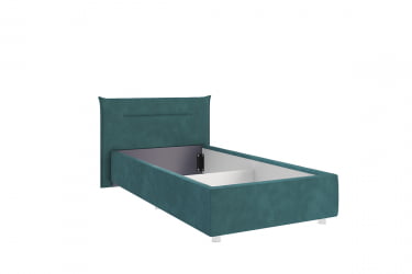 Кровать 0.9 Альба КМ0.9-16 сосна (велюр)