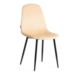 Металлический стул BREEZE (mod. JSC-58) Велюр/металл , 44 х 53 х 86 см, sandy (песочный) HLR6 / черный