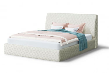 Кровать Хилтон, 2000 * 1400 мм, серо-белый