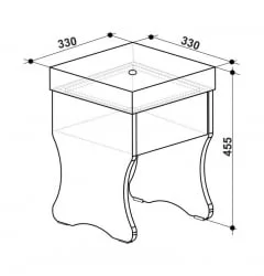 Пуфик Виктория-2 Пуф Венге