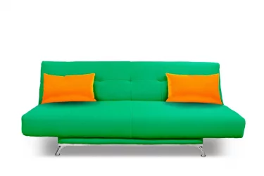 Диван с металлическими ножками MANGO 2 (2 категория) Зеленый Оранжевый