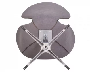 Кресло дизайнерское DOBRIN SWAN (серая ткань IF11, золотое основание)