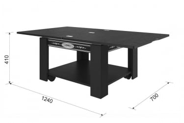 Стол-трансформер Адам 1 CZ-015 белый рамух/белый рамух