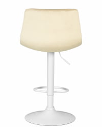 Стул барный DOBRIN TAILOR WHITE (бежевый велюр (MJ9-10))