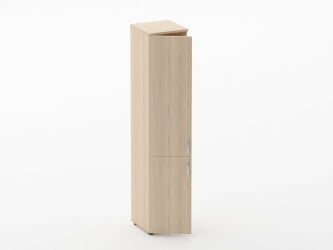 Шкаф высокий закрытый Glassy 6.19.13Л Дуб молочный