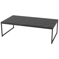 Придиванный столик Инсайд Черный мрамор / Черный