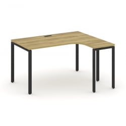 Стол эргономичный правый CONCEPT CN.SA-001(R) Дуб Винченцо Черный