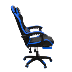 Геймерское кресло 892-1 цвет черный/синий с массажем 892-1-black-blue-mass