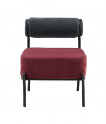 Кресло Ponpoun К темно-серый бордо