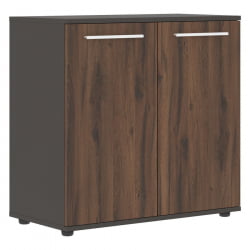 Шкаф с глухими малыми дверьми EDIS ELCS 85.1 Дуб Денвер темный Белый Мокко