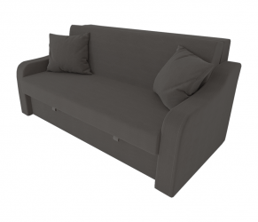 Диван Аккорд Большой (Berhouse) Цвет фасада: Темно серый Велюто 32; Тип: Прямой; Материал фасада: Металл/Велюр