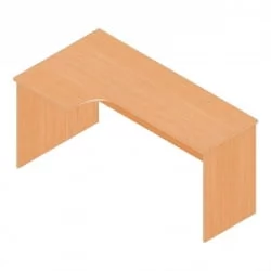 Стол компьютерный угловой Р.РС-16 (левый) дуб молочный