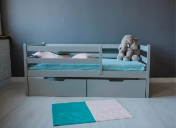 Бортик для деткой кровати RooRoom VK-3с Серый